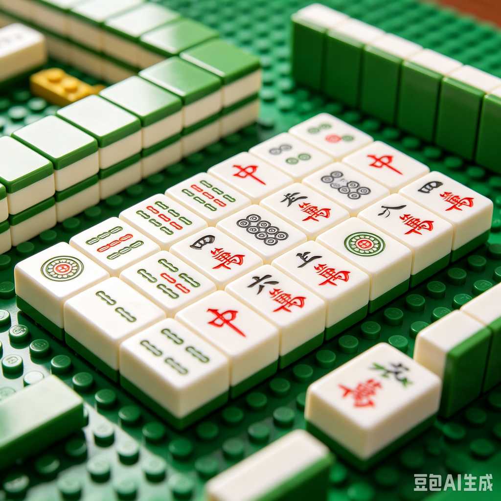 cute mini mahjong tiles set